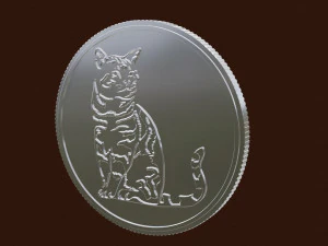 catcoin for 3d print cnc 3D Print Model