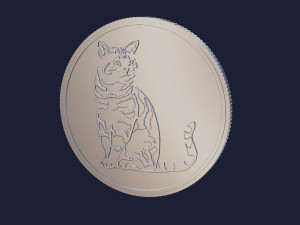 catcoin for 3d print cnc 3D Print Model