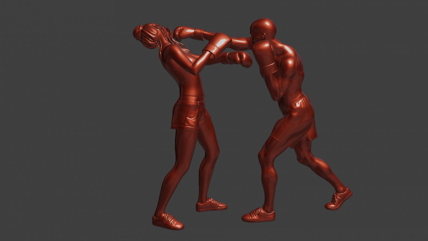 3d модель бокс