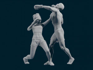 impresi&oacute;n 3d de boxeo Modelo de impresión 3D