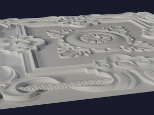 relief for cnc ceiling tiles 3D Baskı Modeli