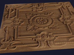 relief for cnc ceiling tiles 3D Baskı Modeli
