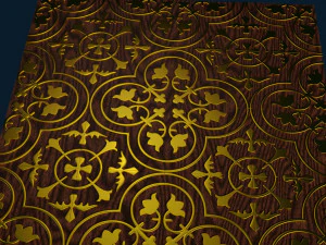 Relief für CNC-Deckenplatten 3D Druckmodell