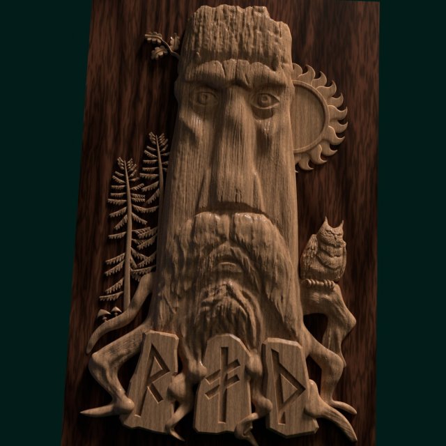 relief for cnc stump Model Cetak 3D .c4d .max .obj .3ds .fbx .stl .blend 