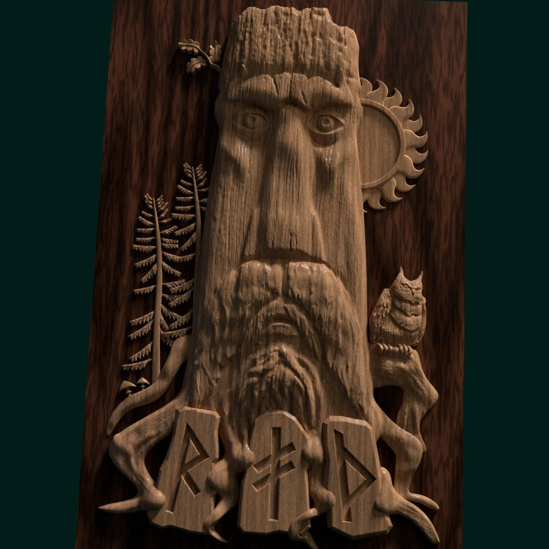 relief for cnc stump 3D Print Model .c4d .max .obj .3ds .fbx .stl .blend 