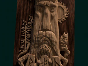 рельеф для пня с чпу 3D Принт Модель