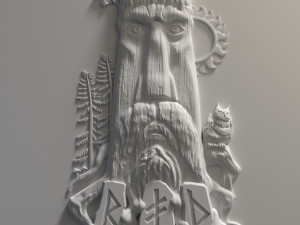 relief for cnc stump Model Cetak 3D