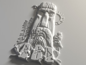 relief for cnc stump Model Cetak 3D