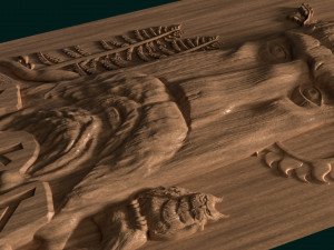 relief for cnc stump Model Cetak 3D