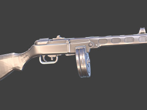 3d print ppsh lowpoly 3Dプリントモデル
