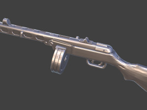 3d print ppsh lowpoly Modelo de impresión 3D