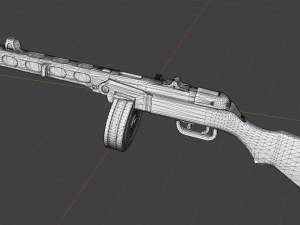 3d print ppsh lowpoly Modelo de impresión 3D