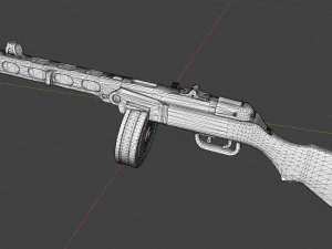 3d print ppsh lowpoly 3D Print Model