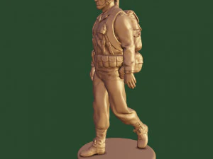 3d print us soldier ww2 3D Print Model