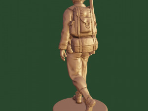 3d print us soldier ww2 3Dプリントモデル
