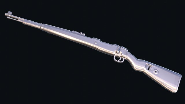3d print kar98k lowpoly 3D-Druckmodell .c4d .max .obj .3ds .fbx .stl .blend 