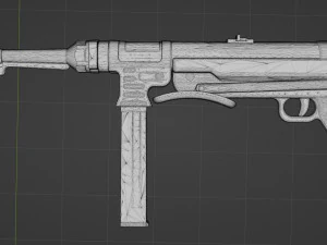 3d print mp40 lowpoly 3D Print Model