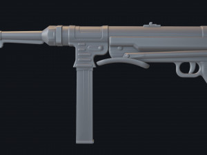 3d print mp40 lowpoly 3D 打印模型