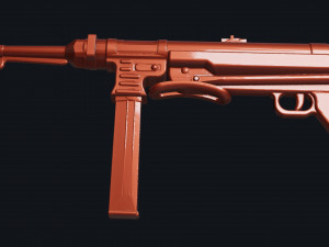 3d print mp40 lowpoly 3D 打印模型