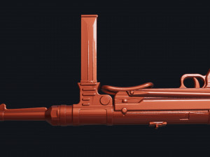 3d print mp40 lowpoly 3D 打印模型
