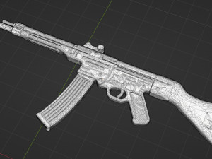 3d print mp44 lowpoly Modello di stampa 3D