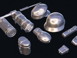 3d print germany set ww2 lowpoly 3D-Druckmodell