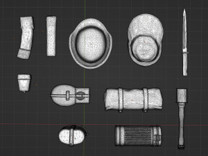 3d print germany set ww2 lowpoly 3D-Druckmodell