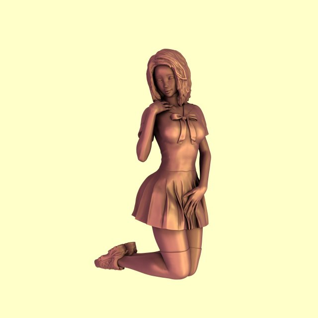 3d print girl 3D Принт Модель .c4d .max .obj .3ds .fbx .stl .blend 