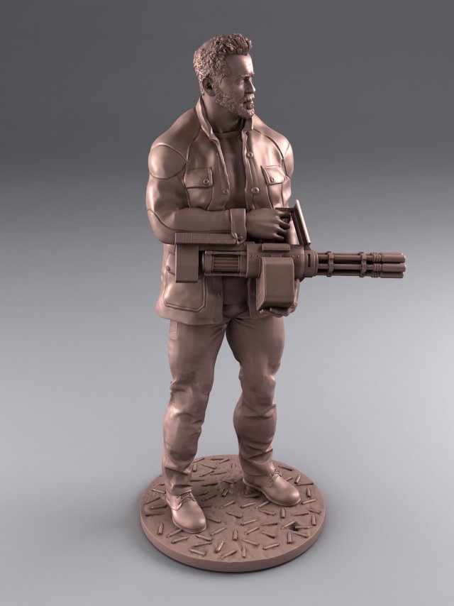 3d print old terminator 3D 打印模型 .c4d .max .obj .3ds .fbx .stl .blend 