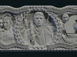 Relief for CNC backgammon 3D Print Model