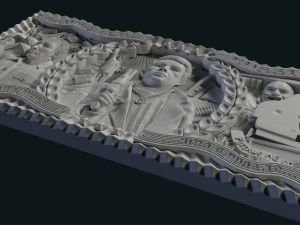Relief for CNC backgammon 3D Print Model