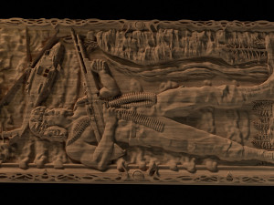 Relief for CNC backgammon 3D-Druckmodell