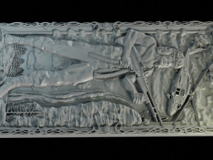 Relief for CNC backgammon 3D-Druckmodell