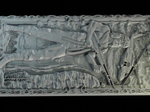 Relief for CNC backgammon 3D Print Model