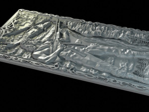 Relief for CNC backgammon 3D-Druckmodell