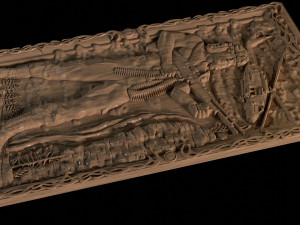Relief for CNC backgammon 3D-Druckmodell