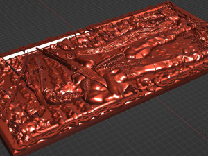 Relief for CNC backgammon 3D-Druckmodell