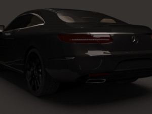 mercedes-benz s class coupe Model 3D