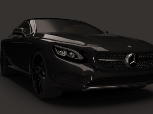 mercedes-benz s class coupe Model 3D