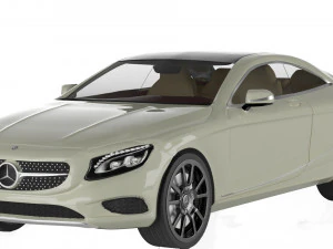mercedes-benz s class coupe 3d car model 3D Model