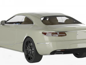 mercedes-benz s class coupe 3d car model 3D Model