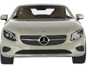 mercedes-benz s class coupe 3d car model Modelo 3D