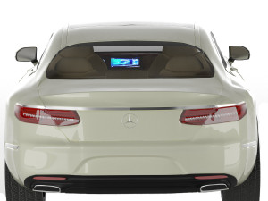mercedes-benz s class coupe 3d car model Modelo 3D