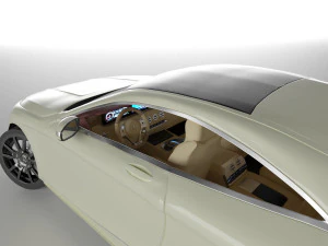 mercedes-benz s class coupe 3d car model 3D Model