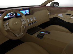 mercedes-benz s class coupe 3d car model Modelo 3D