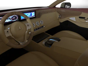 mercedes-benz s class coupe 3d car model 3D Model