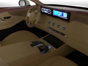 mercedes-benz s class coupe 3d car model 3D Model