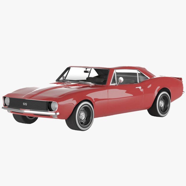 chevrolet camaro 67 Modello 3D .c4d .max .obj .3ds .fbx .stl .blend 