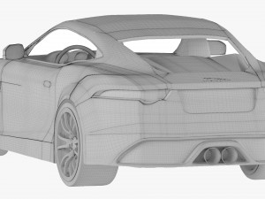 jaguar f type car Modello 3D