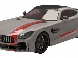mercedes benz amg gtr Modello 3D
